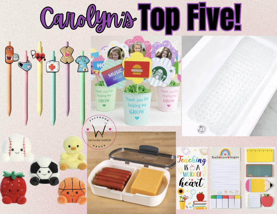 Carolyn’s Top Five!